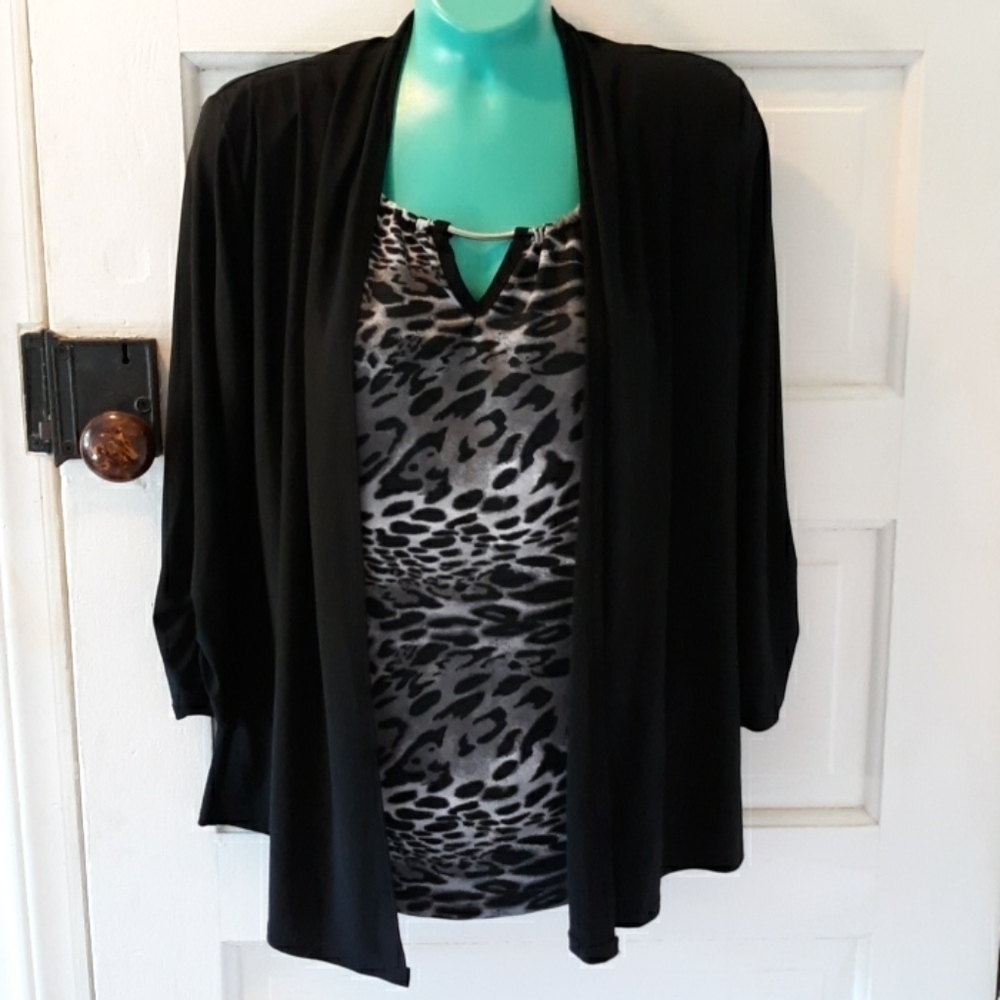 American City Wear large Carole Baskin cat print